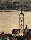 Egon Schiele Church in Stein on the Danube painting
